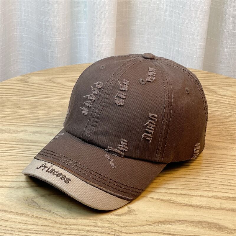 Double-stitching Shabby Embroidered Letter Baseball Cap 10 Double-stitching Shabby Embroidered Letter Baseball Cap - Image 10