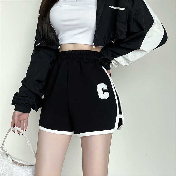 Athletic Shorts High Waisted Loose Fit Varsity Shorts 4 Athletic Shorts High Waisted Loose Fit Varsity Shorts - Image 4