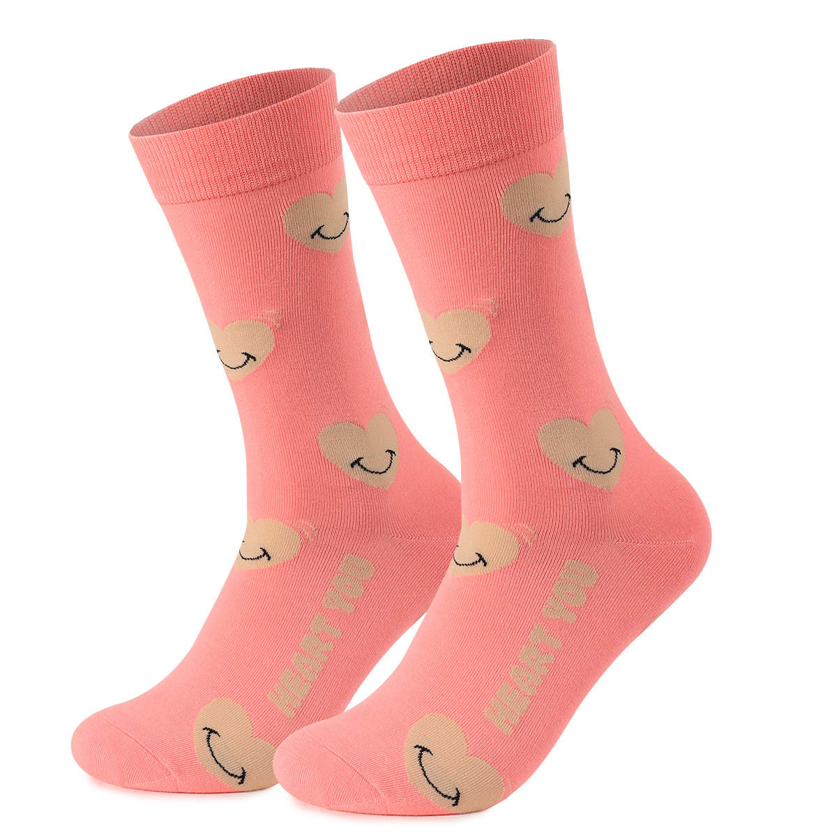 Trending Valentine's Day Gift Item 2 Pairs Of Mid-Calf Cotton Socks For Couples Unisex Soft And Cozy Design 2 Trending Valentine's Day Gift Item 2 Pairs Of Mid-Calf Cotton Socks For Couples Unisex Soft And Cozy Design - Image 2