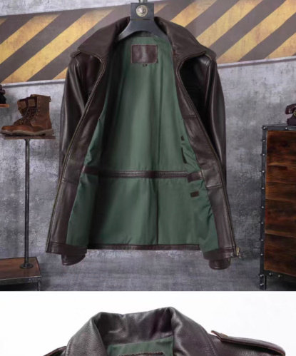 Autumn And Winter Workwear Leather Jacket For Men 7 Autumn And Winter Workwear Leather Jacket For Men - Image 7