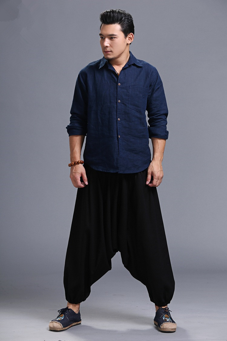 Men's Fashion And Comfort Hanging Harem Pants 4 Men's Fashion And Comfort Hanging Harem Pants - Image 4