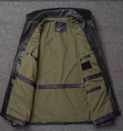 Autumn And Winter Workwear Leather Jacket For Men 5 Autumn And Winter Workwear Leather Jacket For Men - Image 5