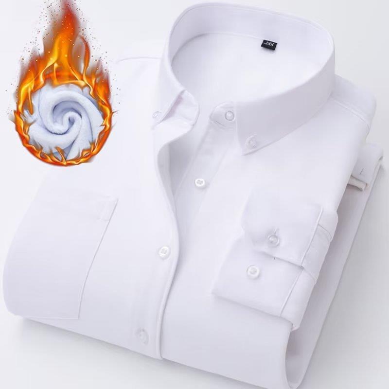 Fleece Lined Flannel Men's Oxford Thermal Winter Shacket 9 Fleece Lined Flannel Men's Oxford Thermal Winter Shacket - Image 9