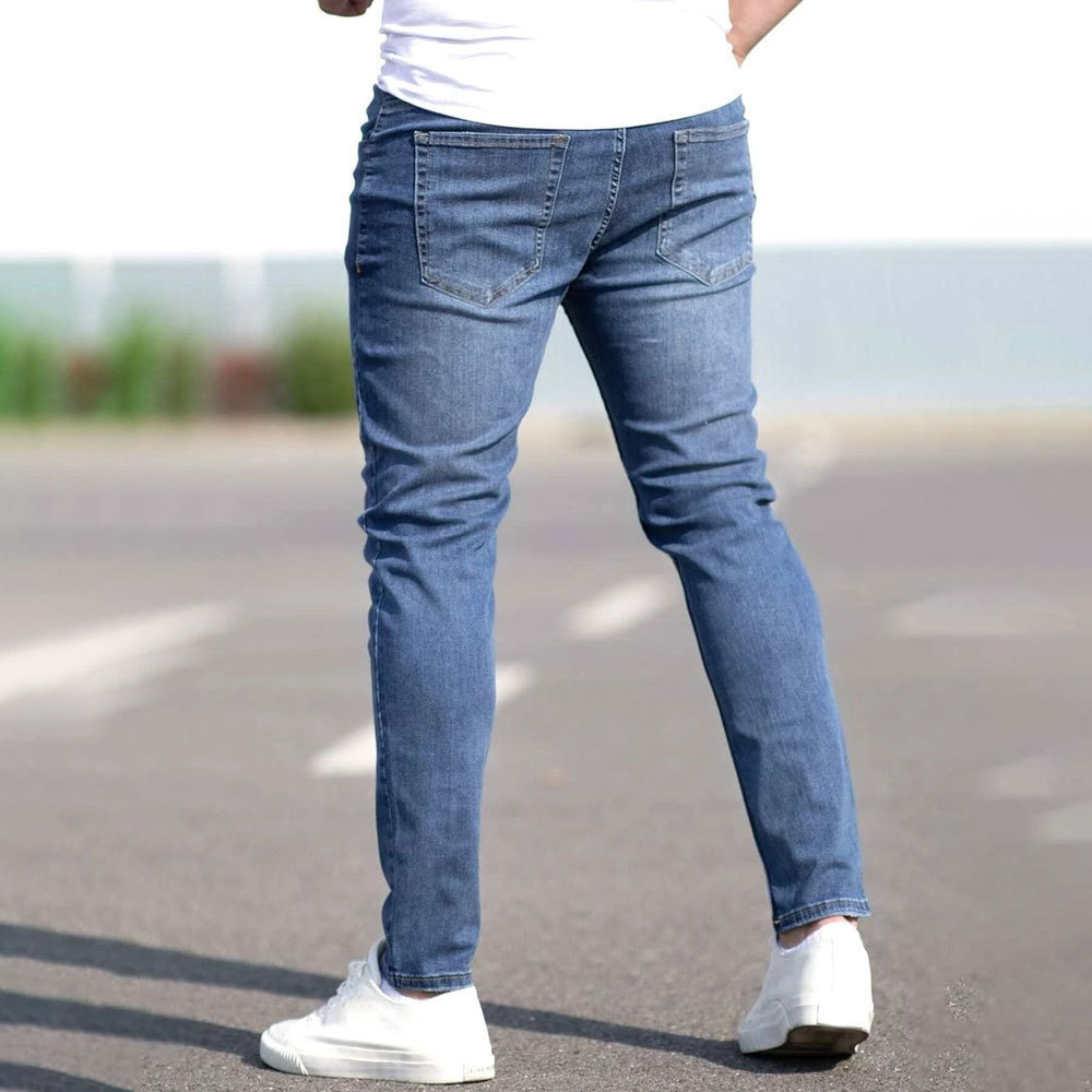 Mens Summer Outfits Slim Fit Ripped Jeans Distressed Denim 4 Mens Summer Outfits Slim Fit Ripped Jeans Distressed Denim - Image 4