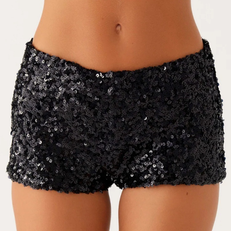 Sequin Shorts Sparkly Glitter Party & Rave Hot Pants 2 Sequin Shorts Sparkly Glitter Party & Rave Hot Pants - Image 2
