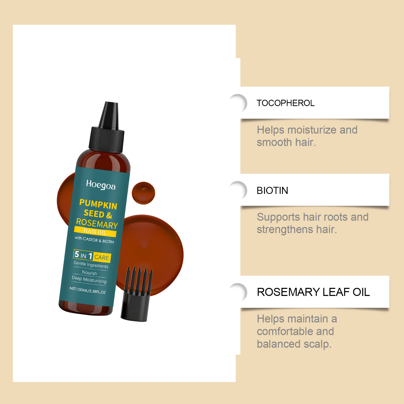 Rosemary Hair Care Essential Oil Gentle Nourishing 3 Rosemary Hair Care Essential Oil Gentle Nourishing - Image 3