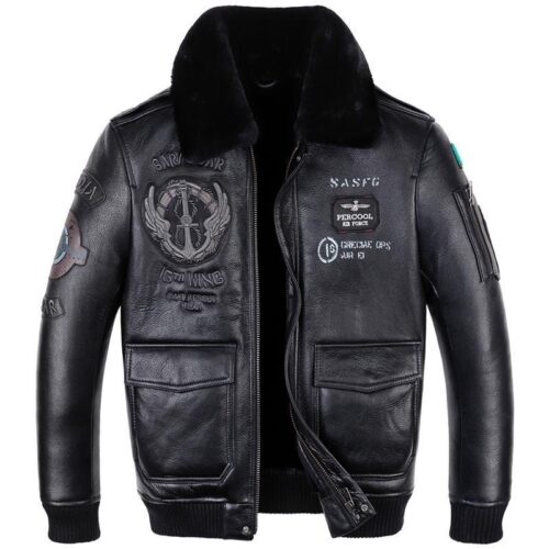 Leather Aviator Jacket