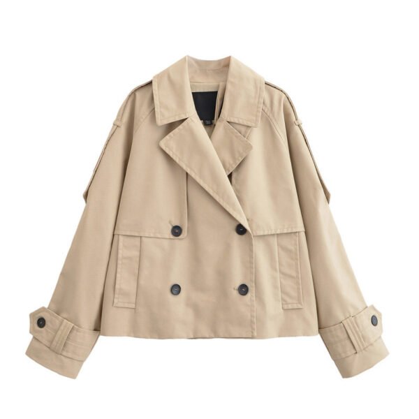 The Resort Edit — Women's Simple Double Breasted Design Trench Coat