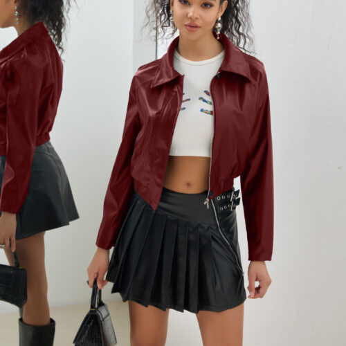 Burgundy Leather Jacket