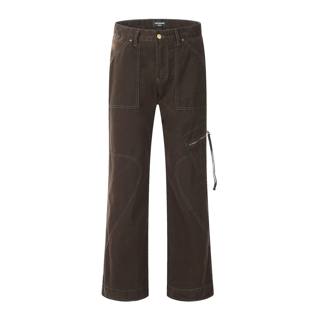 American Multi-pocket Cargo Pants Men 5 American Multi-pocket Cargo Pants Men - Image 5