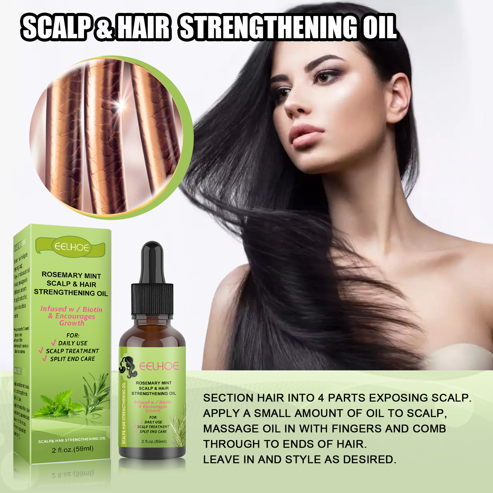 Rosemary Mint Hair Growth Fluid Scalp Massage 1 Rosemary Mint Hair Growth Fluid Scalp Massage