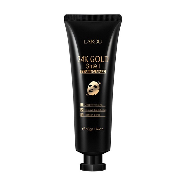 Gold Peel Off Mask 24K Gold Snail Deep Cleansing Mask 6 Gold Peel Off Mask 24K Gold Snail Deep Cleansing Mask - Image 6