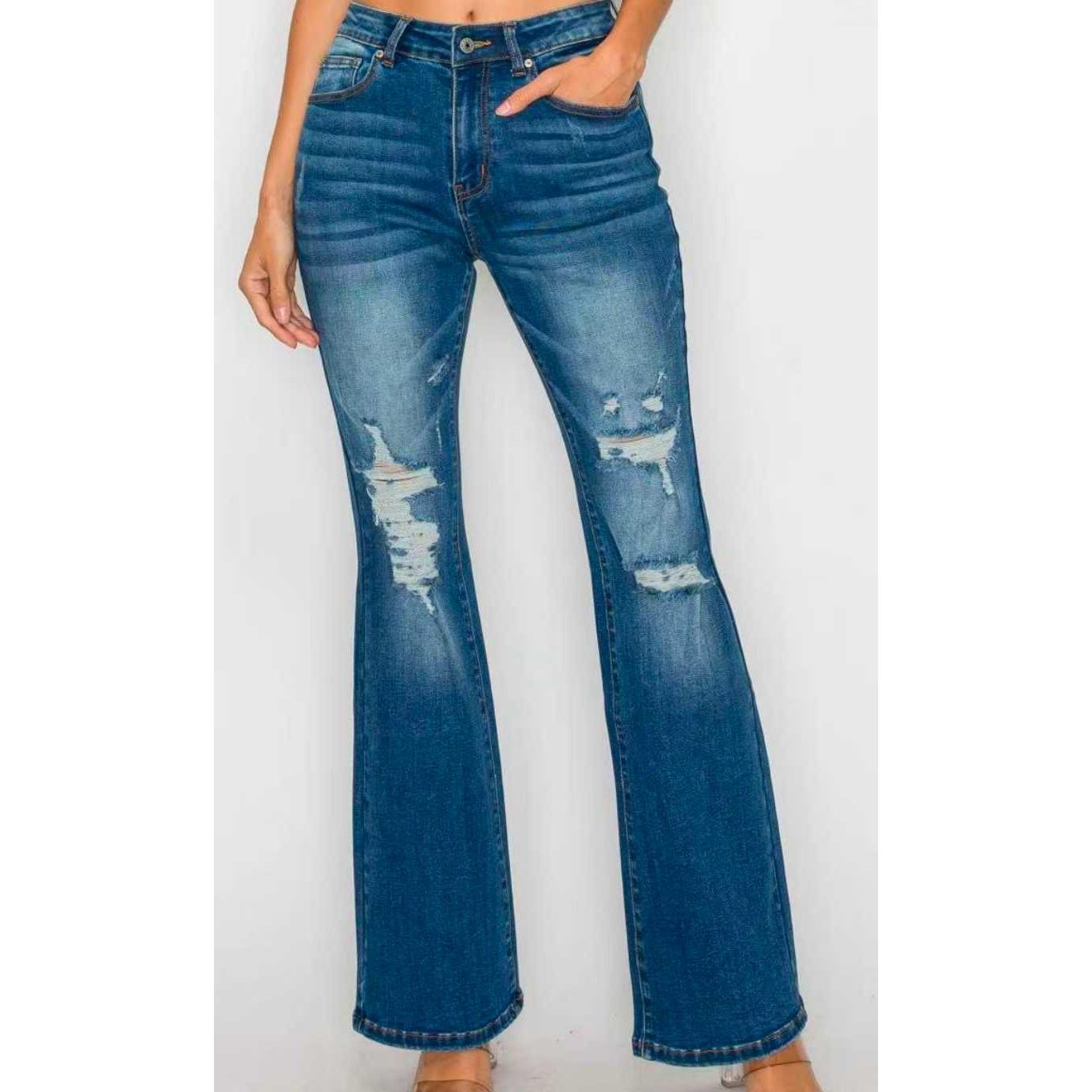 High Waisted Pants Slim Fit Ripped Skinny Denim Jeans 7 High Waisted Pants Slim Fit Ripped Skinny Denim Jeans - Image 7