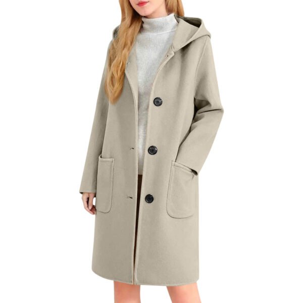 The Resort Edit — Womens Double-Faced Wool Coat With Hood
