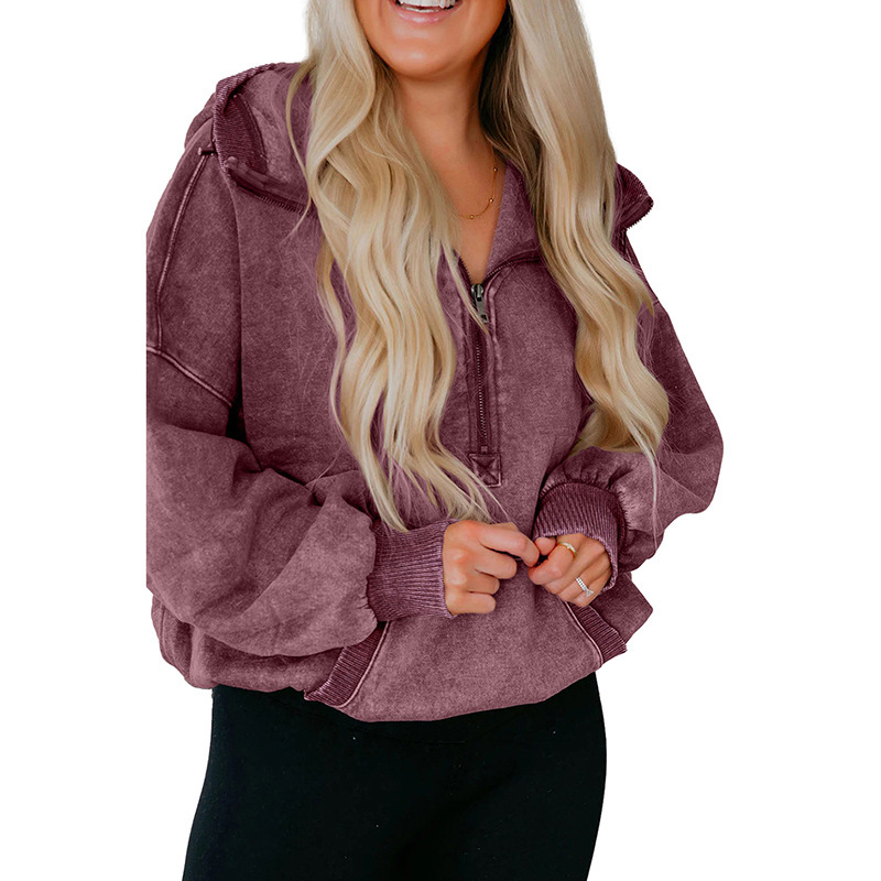 Loose Casual Style Large Pocket Patchwork Sweatshirt 4 Loose Casual Style Large Pocket Patchwork Sweatshirt - Image 4