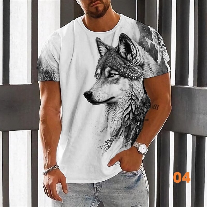 Wolf 3D T Shirt Alpha Animal Graphic Daily Sports Top 4 Wolf 3D T Shirt Alpha Animal Graphic Daily Sports Top - Image 4
