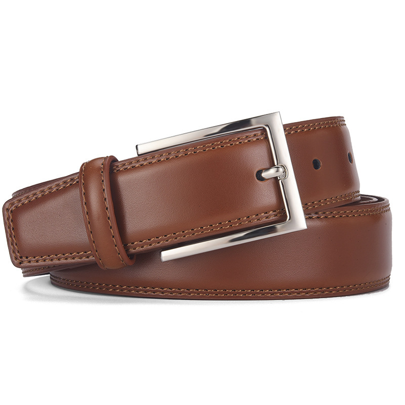 Men's Leather Belt Leather Pin Buckle Casual Belt 2 Men's Leather Belt Leather Pin Buckle Casual Belt - Image 2