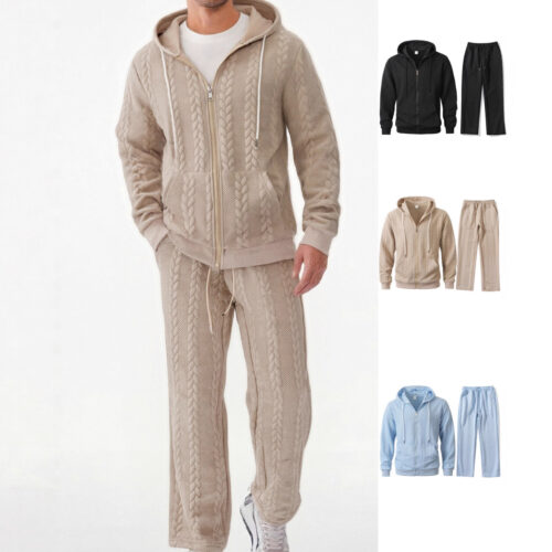 Men's Cable Knit Tracksuit