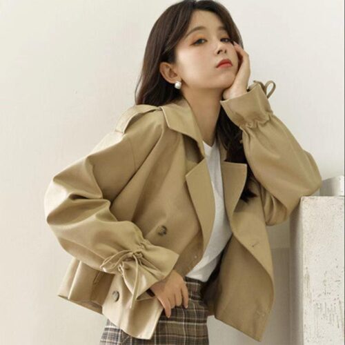 Cropped Trench Coat