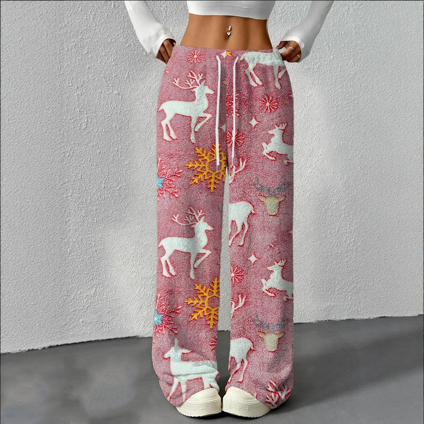 Thermal Fleece Lined Pants Festive Warm Winter Joggers 5 Thermal Fleece Lined Pants Festive Warm Winter Joggers - Image 5