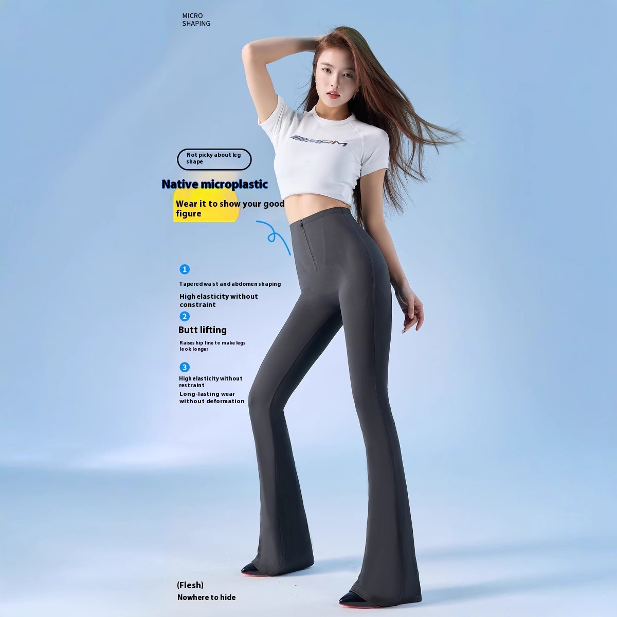 Bell Bottom Leggings High Waisted Flare Yoga Tights 1 bell bottom leggings