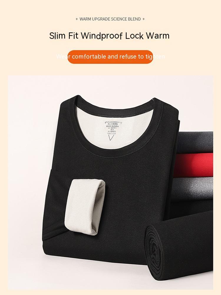 Thermal Underwear Set | Men's Fleece-Lined Cotton Base Layer 3 Thermal Underwear Set | Men's Fleece-Lined Cotton Base Layer - Image 3