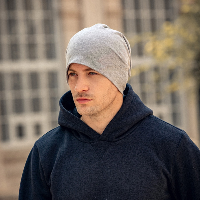 Solid Color Autumn Spring Beanies Hats For Man 5 Solid Color Autumn Spring Beanies Hats For Man - Image 5