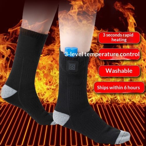 Winter Thermal-Regulating Chargeable Three-Speed Temperature-Controlled Heated Socks