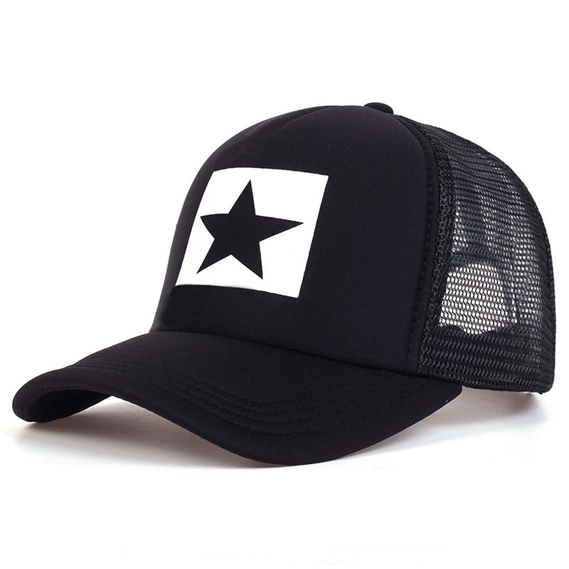 Five-pointed Star Letter Printed Sponge Baseball Hat 8 Five-pointed Star Letter Printed Sponge Baseball Hat - Image 8