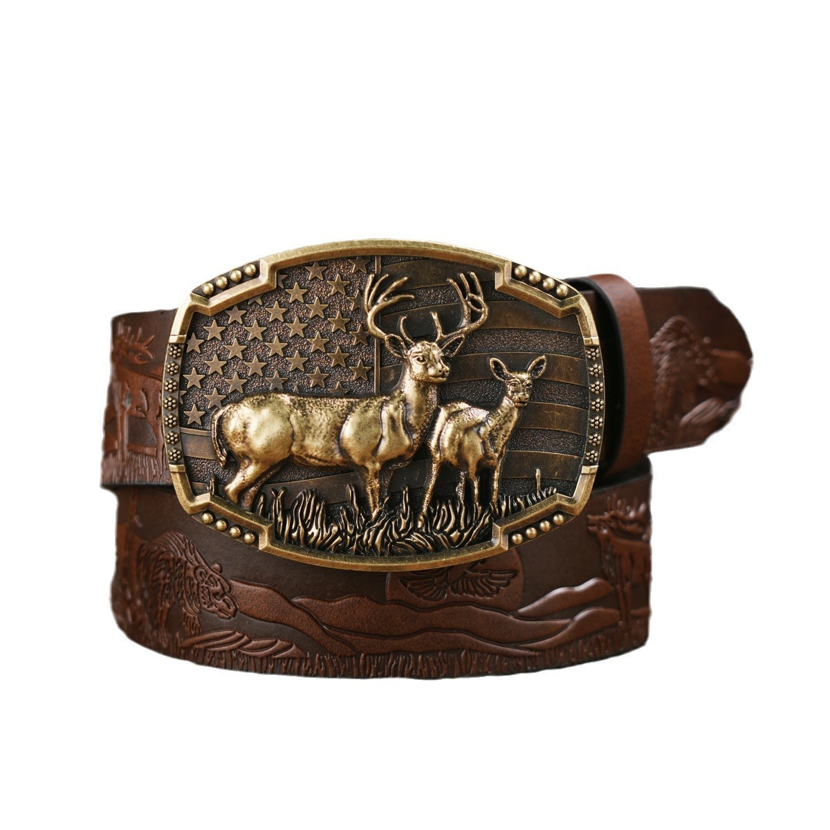 Punk Leather PU Leather Denim Trend Belt 6 Punk Leather PU Leather Denim Trend Belt - Image 6