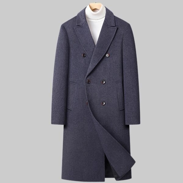 The Resort Edit — Breasted Wool Coat Long Premium Tailored Business Jacket