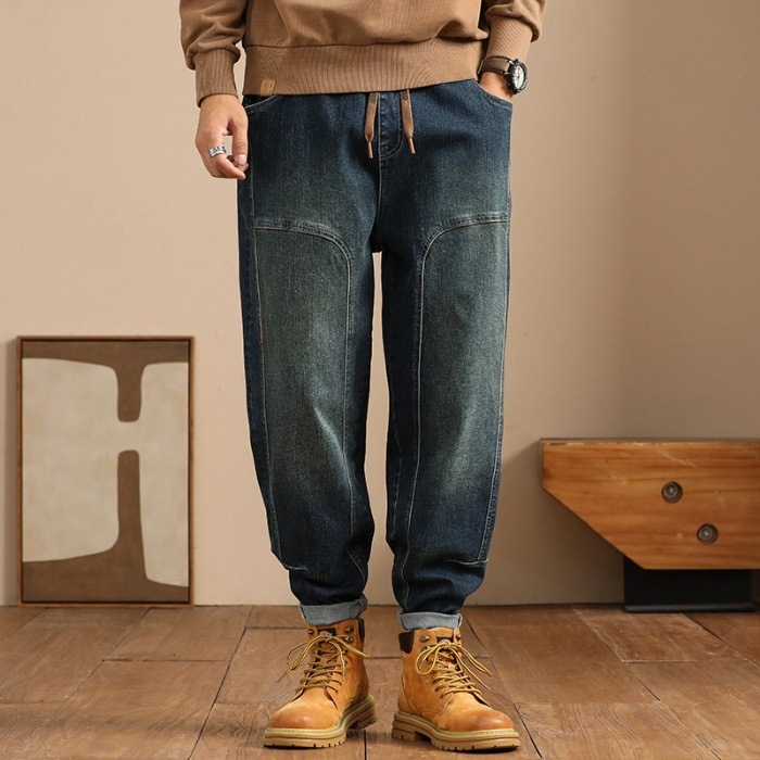 Loose Elastic Long Jeans For Men 5 Loose Elastic Long Jeans For Men - Image 5