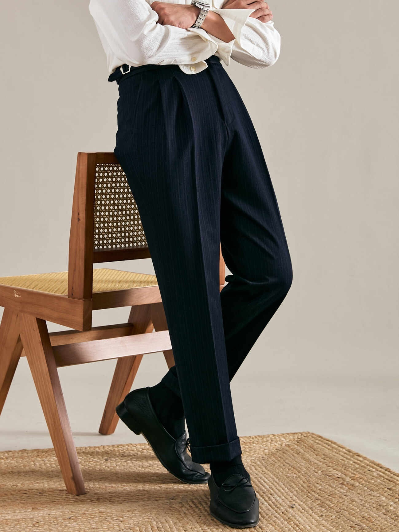 New Men's Casual Pants Advanced Draped Pants 2 New Men's Casual Pants Advanced Draped Pants - Image 2