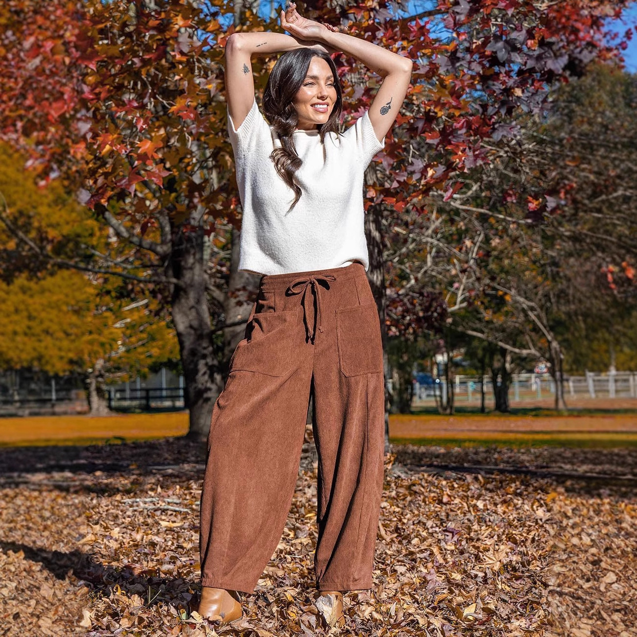 Wide Leg Cargo Pants High Waisted Baggy Utility Trousers 1 Wide Leg Cargo Pants