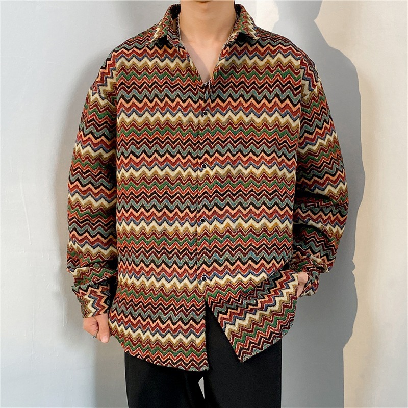 Long Sleeve Shirt Japanese Style Retro Ethnic Casual Top 4 Long Sleeve Shirt Japanese Style Retro Ethnic Casual Top - Image 4