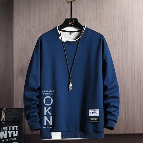 Sweatshirt Navy Blue Men