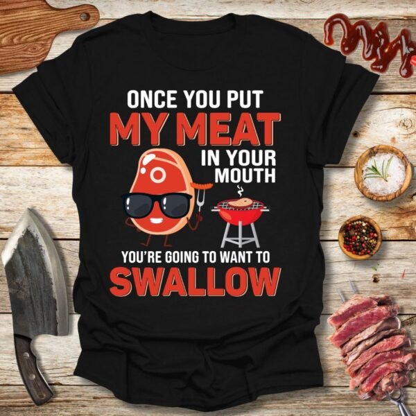 Men's Edit — BBQ T Shirt Funny Suggestive Grilling 3D Graphic Tee