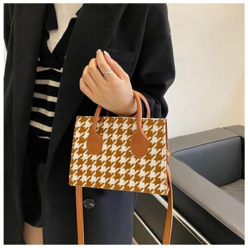 Luxury Houndstooth Mini Bag