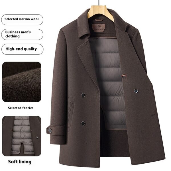 The Resort Edit — Wool Overcoat Double Sided Mid-Length Tailored Suit Jacket