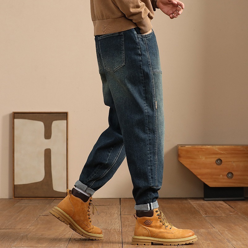 Loose Elastic Long Jeans For Men 6 Loose Elastic Long Jeans For Men - Image 6