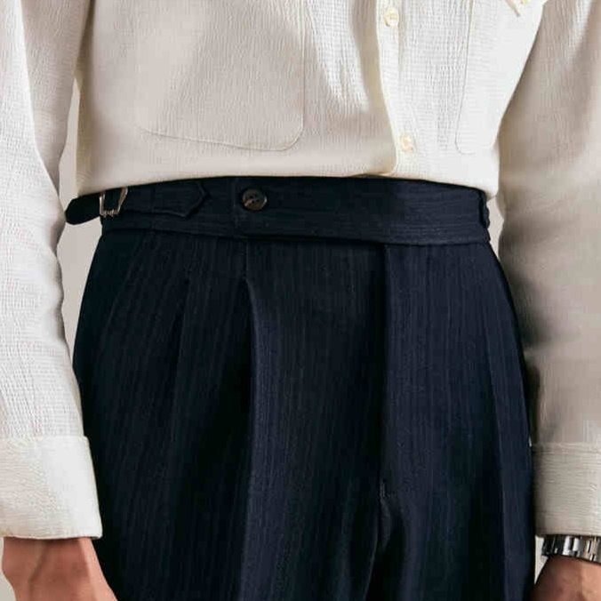 New Men's Casual Pants Advanced Draped Pants 3 New Men's Casual Pants Advanced Draped Pants - Image 3