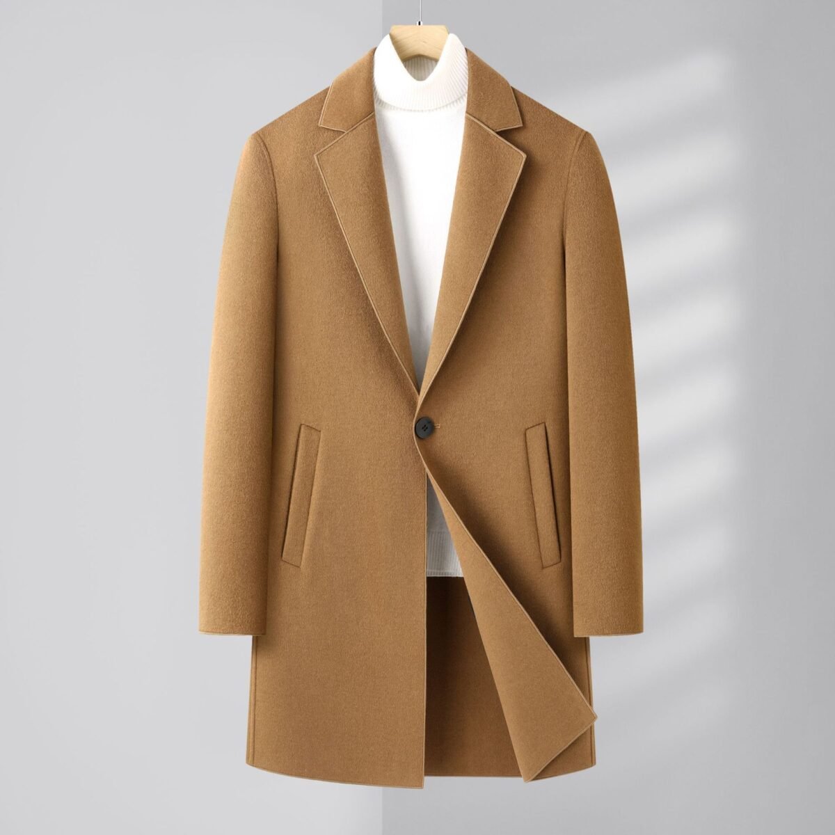 The Resort Edit — Slim Fit Wool Coat Men's Cashmere Overcoat & Trench Jacket