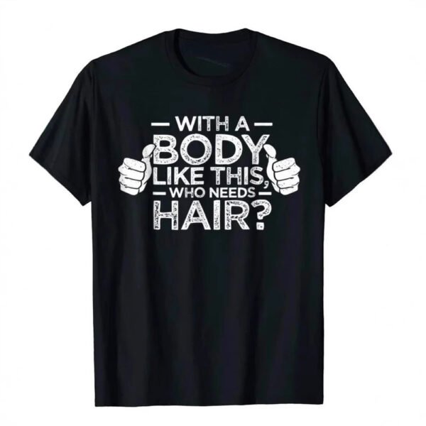 Men's Edit — Oversized Graphic Tees Men Funny Body & Hair Slogan Top