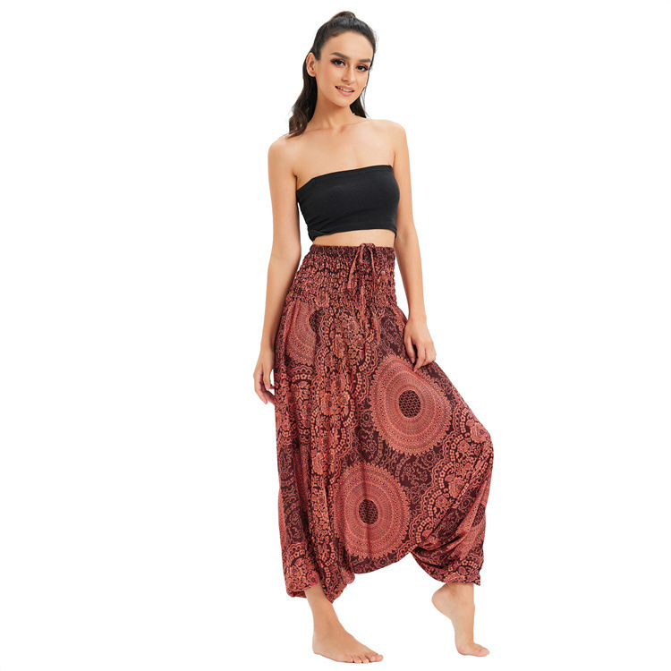 Casual Yoga Bohemian Wide-leg Pants 4 Casual Yoga Bohemian Wide-leg Pants - Image 4