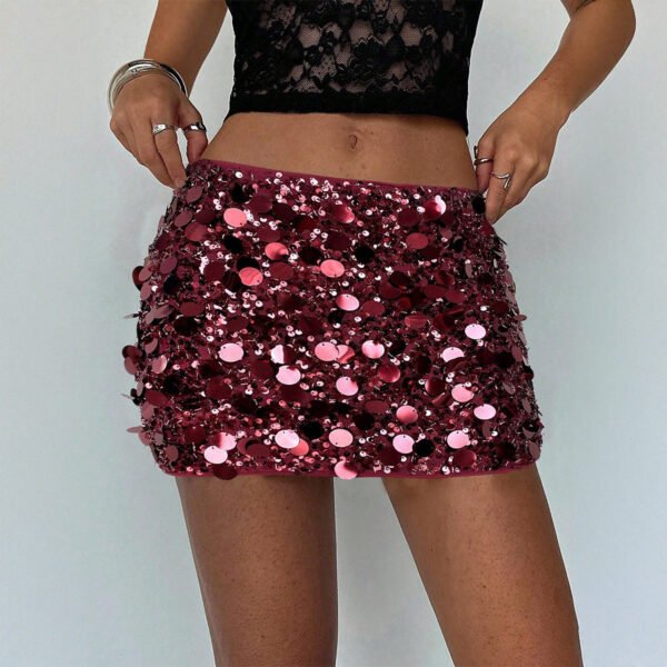 Summer Collection — Bodycon Mini Skirt Shiny Sparkling Party Skirt