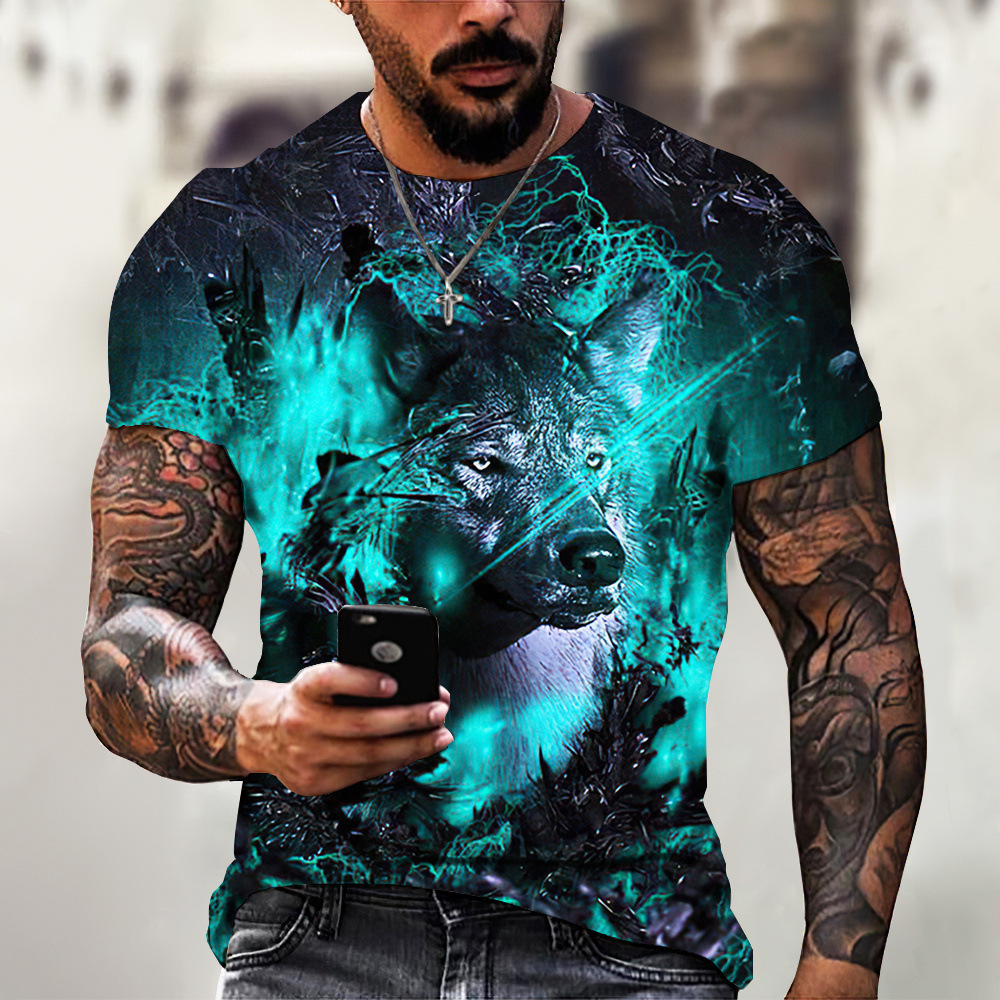 Animal Beast Lion 3D Printed Summer Men's T-shirt 7 Animal Beast Lion 3D Printed Summer Men's T-shirt - Image 7