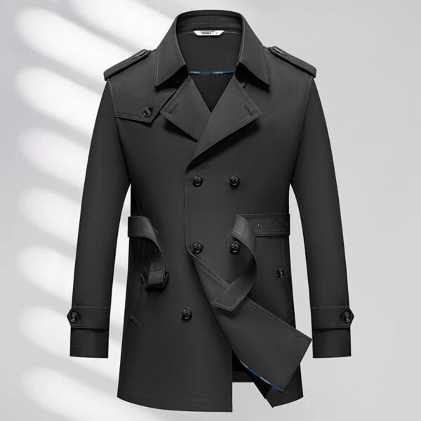 Men's Edit — Men's Business Trench Coat Non-ironing Texture