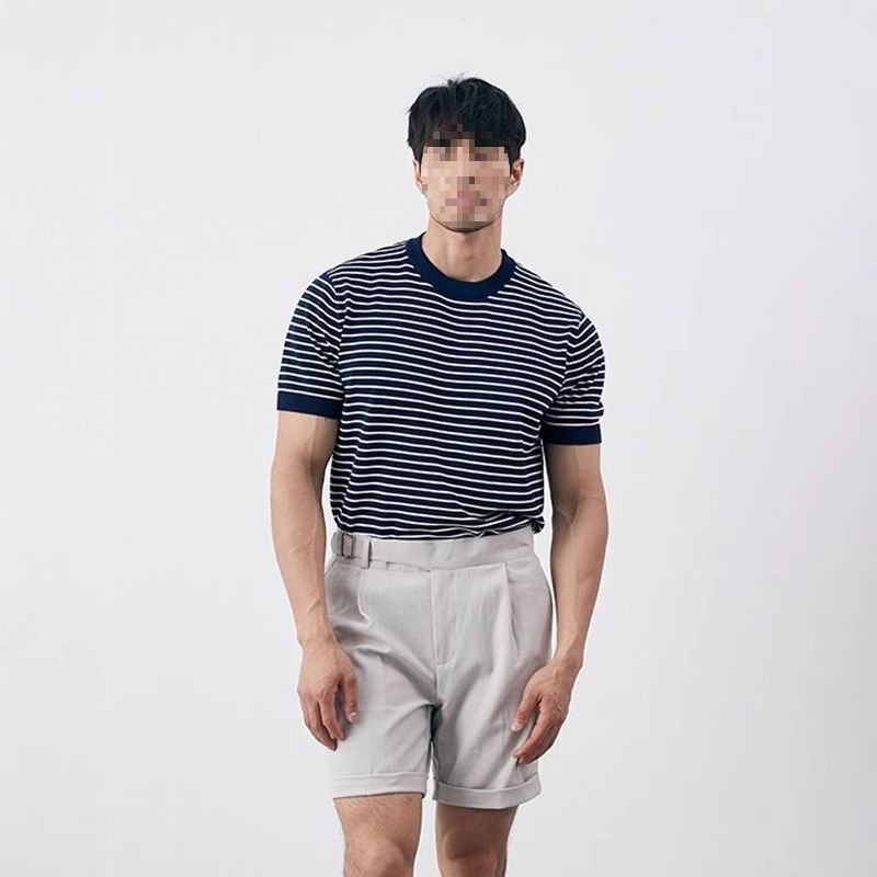 summer knit High-grade Emerald Round Neck Knitted Top 6 summer knit High-grade Emerald Round Neck Knitted Top - Image 6