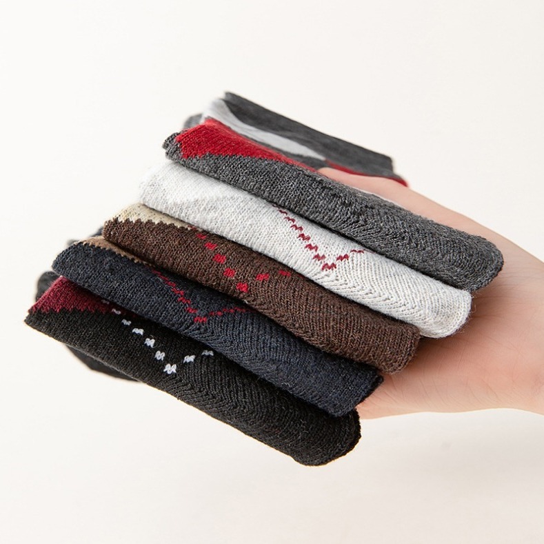 Wool Lined Socks With Flat Dotted Lines 6 Wool Lined Socks With Flat Dotted Lines - Image 6