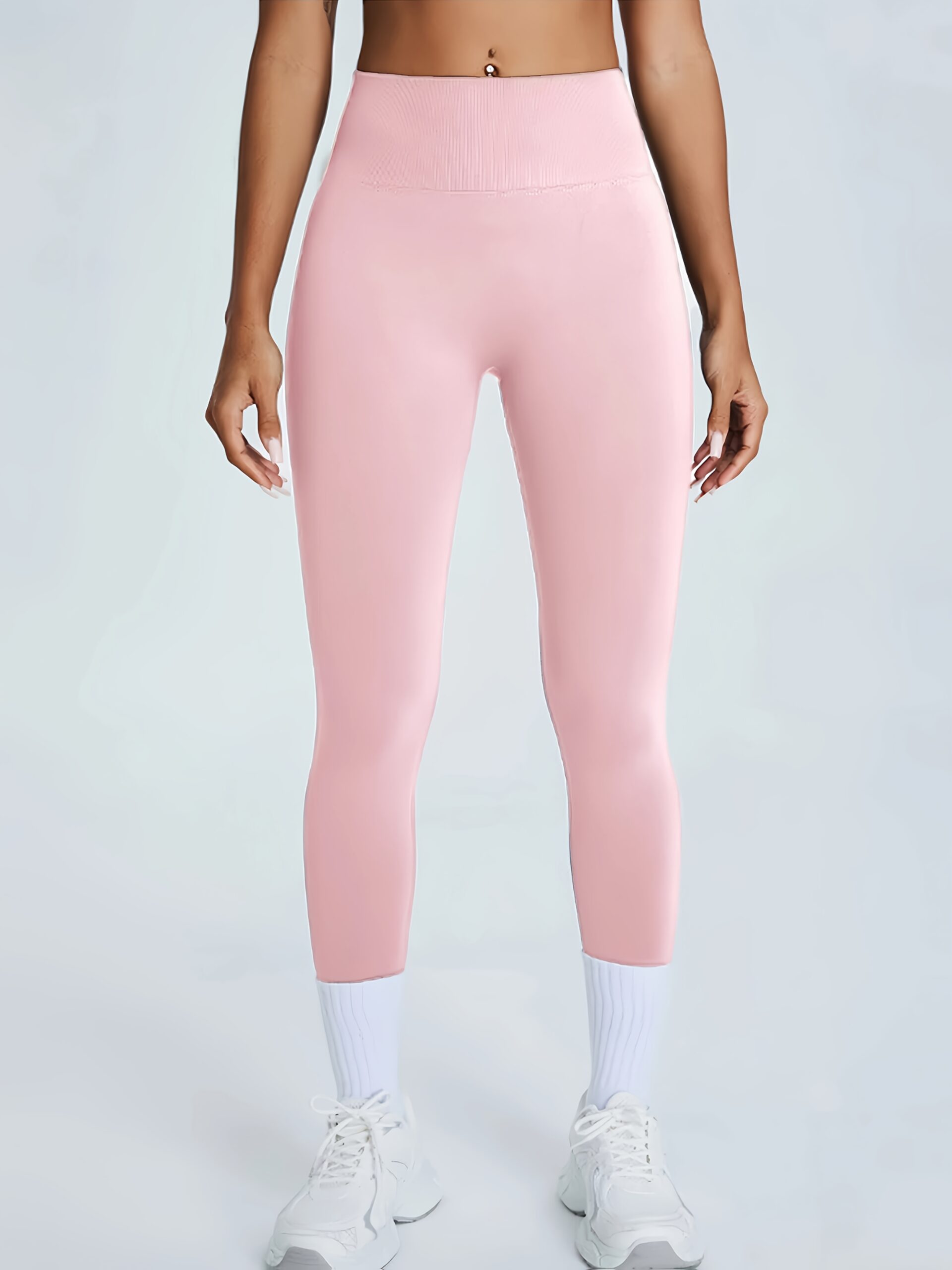 High Waisted Yoga Pants Seamless Butt Lifting Leggings 2 High Waisted Yoga Pants Seamless Butt Lifting Leggings - Image 2